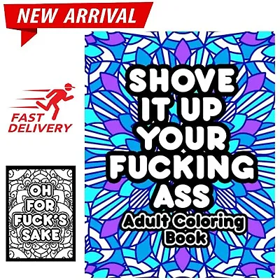 Adult Colouring Books Swear Word Release Your Anxiety Paperback Funny Gift UK • £6.95