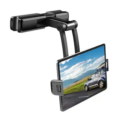 Car Headrest Mount Tablet Holder Rear Headrest Mounting Bracket For 5-12.9''inch • £9.99