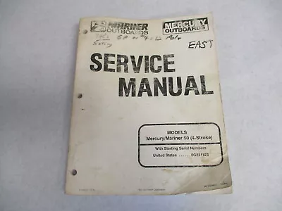 828631 1294 1995 Mercury Mariner Outboard Service Repair Manual 50 HP 4-Stroke • $13.95