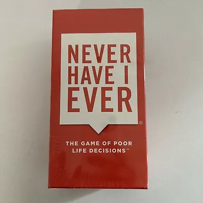 Never Have I Ever  Card Fame The Game Of Poor Life Decisions Ages 17+ NEW • $15