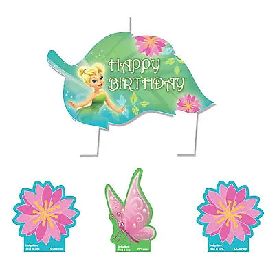 Disney Fairies Tinkerbell Birthday Party Cake Topper Decoration Candles • $4.95