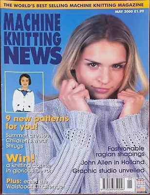 Machine Knitting News Pattern Magazine May 2000 Ladies Girls Y2K Summer Fashion • £5.49