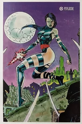 Psylocke Apocalypse X-Men Trading Cards Comic Poster Art Pin-Up Original Jim Lee • $9.99