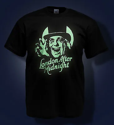 LON CHANEY T-SHIRT - London After Midnight / Classic Horror Glow In The Dark Tee • £14.99