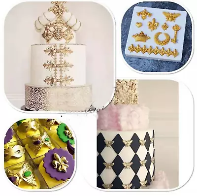 £3.65 • Buy Vintage Silicone Fondant Mould Relief Baroque Cake Lace Border Sugar Craft UK