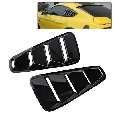 $29.90 • Buy For 2005-2014 Ford Mustang 1/4 Quarter ABS Side Window Louvers Scoop Cover Vent