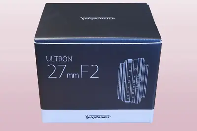 VOIGTLANDER Ultron 27mm F2 Silver Coshina Fujifilm X Mount Single Focus Lens N • $528