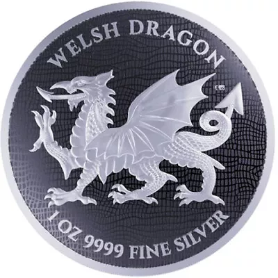 2022 1 Oz Niue Silver Welsh Dragon Coin (BU) • $42.58
