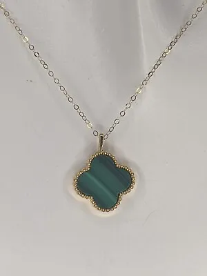 Pure 18ct Malachite Necklace • £75