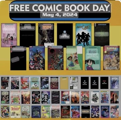 FCBD Free Comic Book Day 2024 Complete Set Of 48 Comics / Titles DC Marvel Indy • $79.95