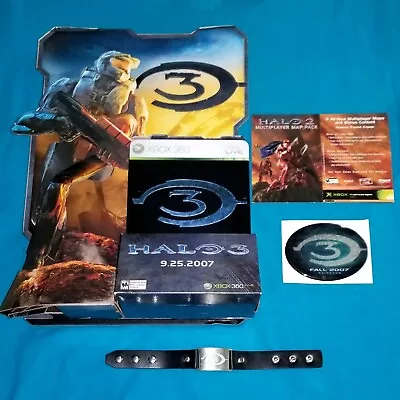 HALO 3 Retail Counter Display Standee Promo Sticker Bracelet 2 Magnet Xbox 360 • $349.99