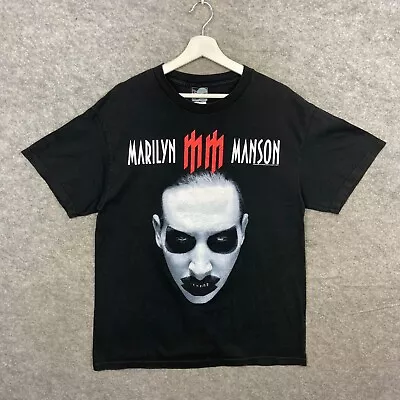 Vintage Marilyn Manson Shirt Mens Large Black The Golden Age Of Grotesque 2003 • £69.99