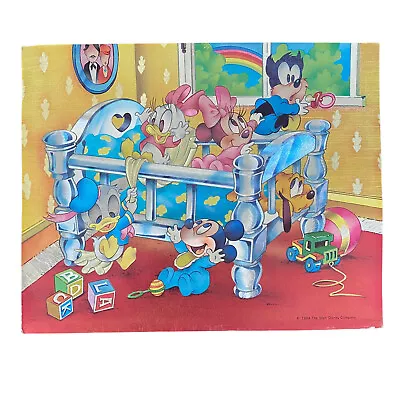 Vintage Dufex Prints 1984 Walt Disney Nursery Capers Foil Print Mickey Donald • $9.99