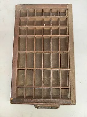 Vintage Letterpress Shadow Box Wooden Wall Decoration • $22.79