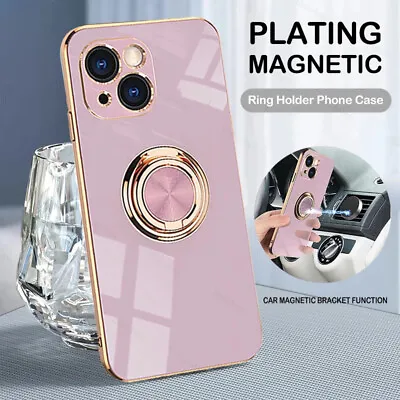 $3.66 • Buy Fashion Case For IPhone X XR XS 11 12 13 14 Pro Max 7 8 Plus Ring Soft TPU Cover