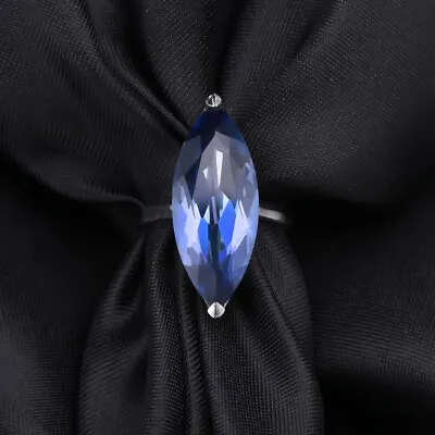 Natural Iolite Blue Mystic Quartz Gemstone 925 Sterling Silver Women Ring • $47.51
