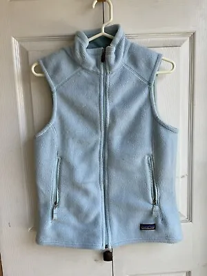 $24.99 • Buy Womens Patagonia Baby Blue Synchilla Full Zip Vest Fleece Size Medium