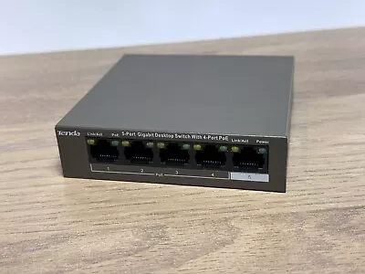 Tenda 5-Port Gigabit Desktop Switch With 4-Port POE (TEG1105P-4-63W) • £25