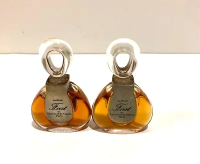 2 X Vintage PARFUM First De Van Cleef & Arpels Paris 0.24 Oz Each Perfume • $99.50