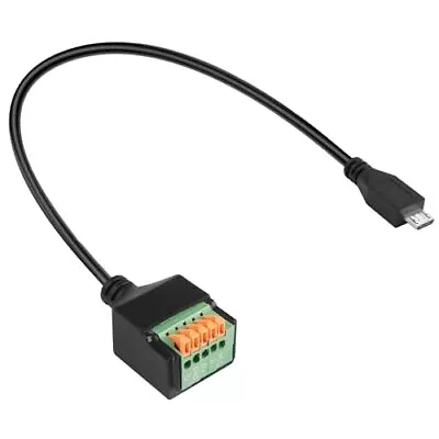 Micro USB Quick Connect Solderless Adapter Plug Micro USB Spring Terminal Blo... • $19.06