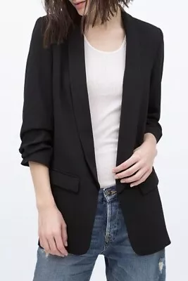 ZARA - Blacked 3/4 Sleeve Jacket - Size 14 • $45