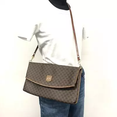 Celine/Shoulder Bag/2Way/Clutch/Macadam/Brown Vintage Original Women Bag • $191.51