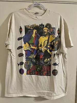 Vintage Rare Bob Dylan Santana Tour 1993 Band Concert T-Shirt XL Single Stitch • $125