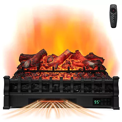 26  Electric Fireplace Heater Infrared Quartz Insert 1500W Lemonwood Ember Bed • $139.99