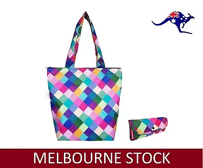 NEW SACHI INSULATED FOLDING MARKET TOTE Storage Carry Leak Proof HARLEQUIN • $24.72