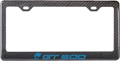 $39.95 • Buy 2020 Shelby GT500 Mustang 100% Carbon Fiber License Plate Frame (Velocity Blue)