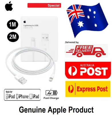 GENUINE Original Apple Fast Charger Lightning Cable For IPhone X 14 13 12 11 XS • $17.80