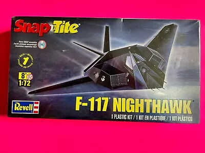 F-117 Nighthawk Fighter Plane Model Kit Revell Snaptite 1/72 Scale New Sealed !! • $5.99