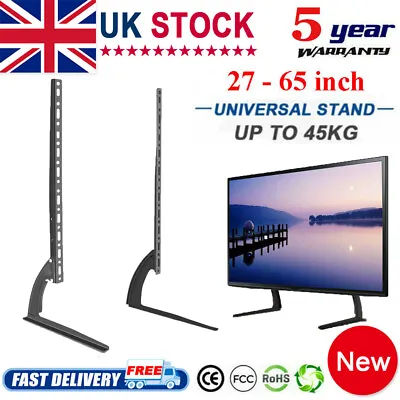 Universal Table Top Tv Stand Riser Base Pedestal Mount Bracket 27 - 65  Lcd Led • £13.49