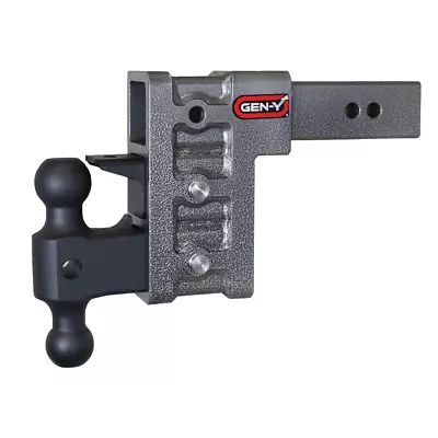 GEN-Y HITCH Mega Duty 21K Adjustable 6  Drop Hitch Versa Ball & Pintle GH-623 • $449.99