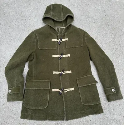 LBM 1911 Men’s Duffle Coat Olive Size 44 EU 54 Made Italy Wool Blend • $149