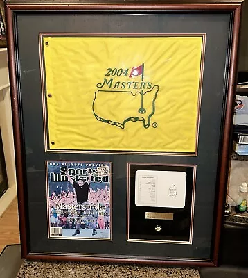 (Rare) Phil Mickelson Hand Signed 2004 Masters Collage (Matted & Framed) 27x33 • $325