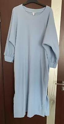 VUOKKO Womens Wool Dress Long Sleeve Blue Tunic M Size • $127.50