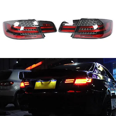 Tail Lights  LED Smoke Rear Lamp For BMW 3-Series M3 E92  Coupe LCI  2008-13 • $364.45