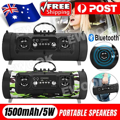 $32.85 • Buy Bluetooth Speakers Stereo Bass Outdoor Subwoofer Portable Wireless USB/TF/ Radio