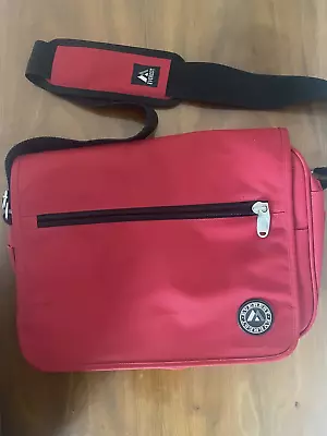 Everest Red Canvas Satchel Messenger Bag Laptop & School Business • $14.99