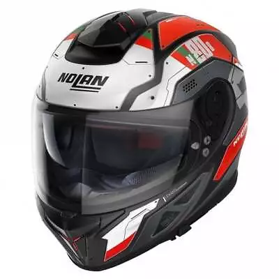 Nolan (SALE) Helmet - N80-8 Starscream (Matt White/Red) • $221.06