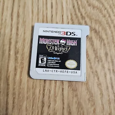 Monster High 13 Wishes Cartirdge Only (nintendo Ds) • $15