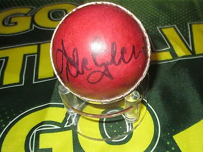 $199 • Buy Adam Gilchrist Hand Signed Red Cricket Ball Unframed + Photo Proof &  C.o.a