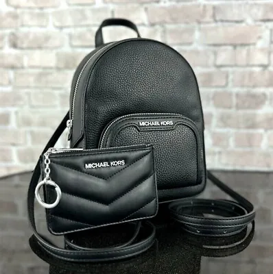 Michael Kors Jaycee Leather Xs Convertible Backpack Shoulder Bag Wallet Set • $135