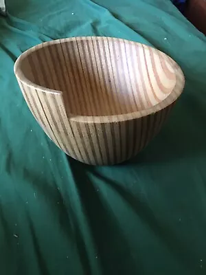 Handcrafted Wood Bowl By Bill Johnston 5   Tall 1997 • $19.99