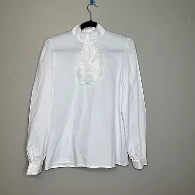 Women’s Renaissance Medieval Vintage Lace Ruffle Cavalier Button Down Blouse • $28