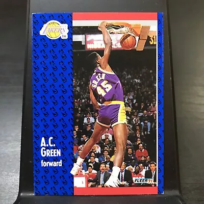 1991-92 Fleer A.C. Green Los Angeles Lakers #99 • $1.58