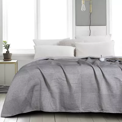 3-Layers Muslin Cotton Bed Blanket Multiple Pattern  Bed Jacquard Blanket • $49.99