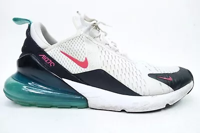 Nike Air Max 270 Running Shoes South Beach White Teal DR9876-100 Men Size 12 • $29.97