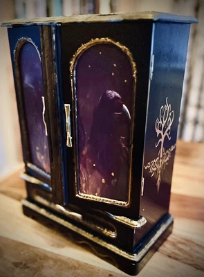 £38 • Buy OOAK Vintage Gothic Viking Runes Shield Maiden Jewellery Box